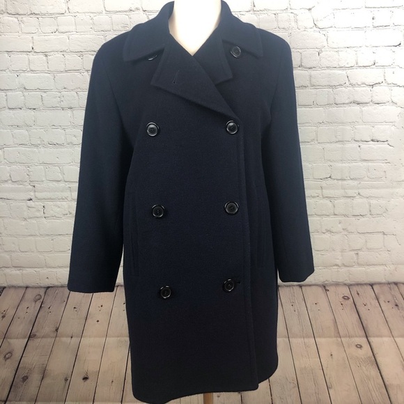 Jones New York Jackets & Blazers - Jones New York Country Pea Coat Navy Blue Size P